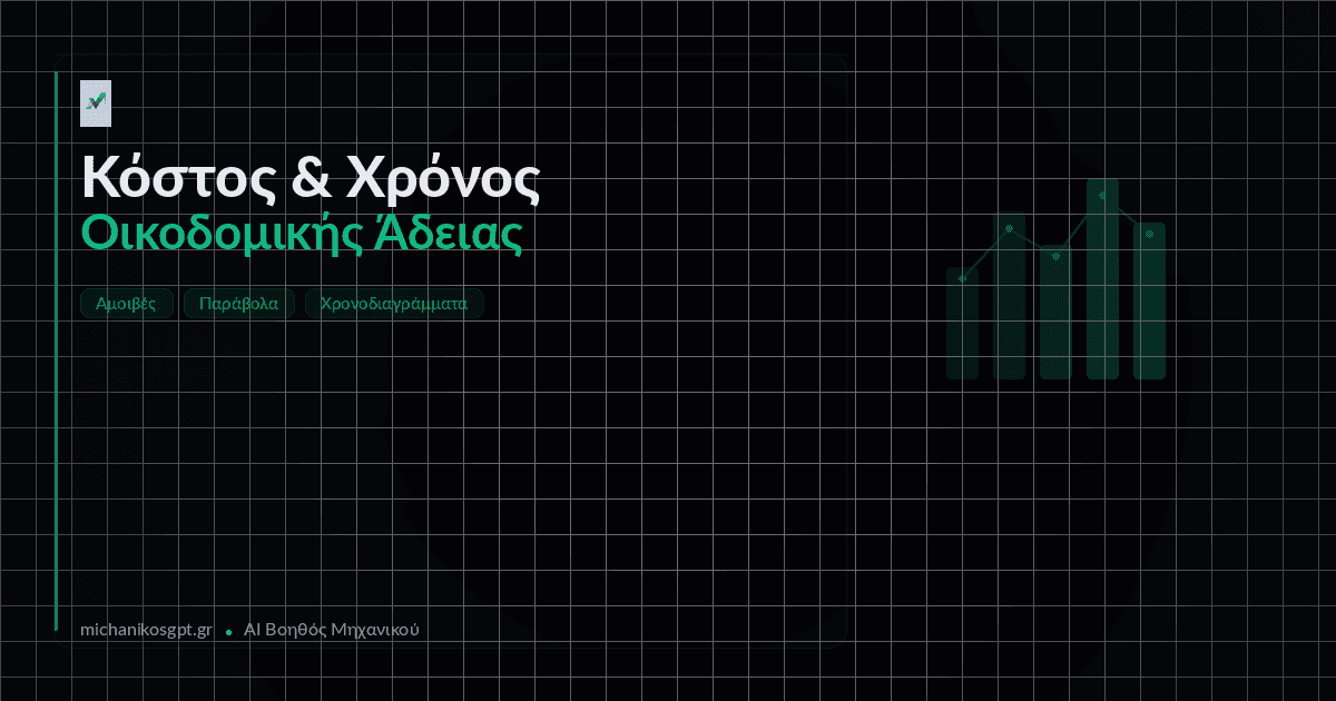 Πόσο Καιρό Παίρνει & Πόσο Κοστίζει μια Οικοδομική Άδεια (2026)